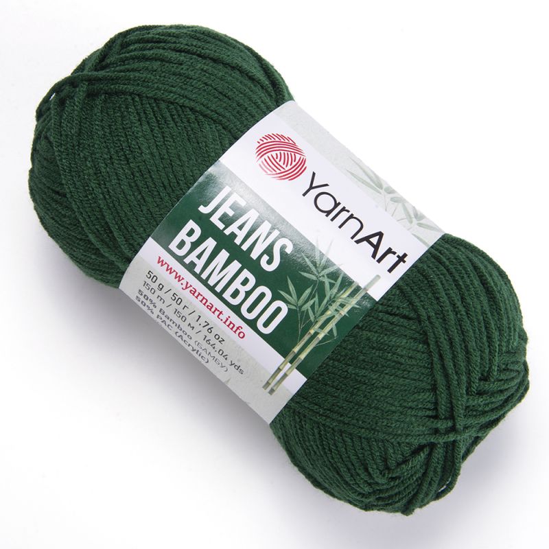 Příze Jeans Bamboo - tmavě zelená YarnArt