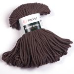 Příze Macrame Braided - tmavě hnědá
