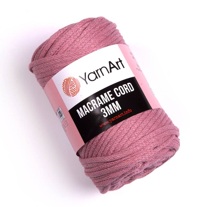 Příze Macrame Cord 3mm - starorůžová YarnArt