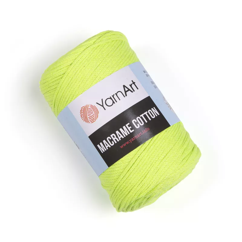 Příze Macrame Cotton - neonově žlutá YarnArt