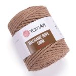 Příze Macrame Rope 5mm - hnědá