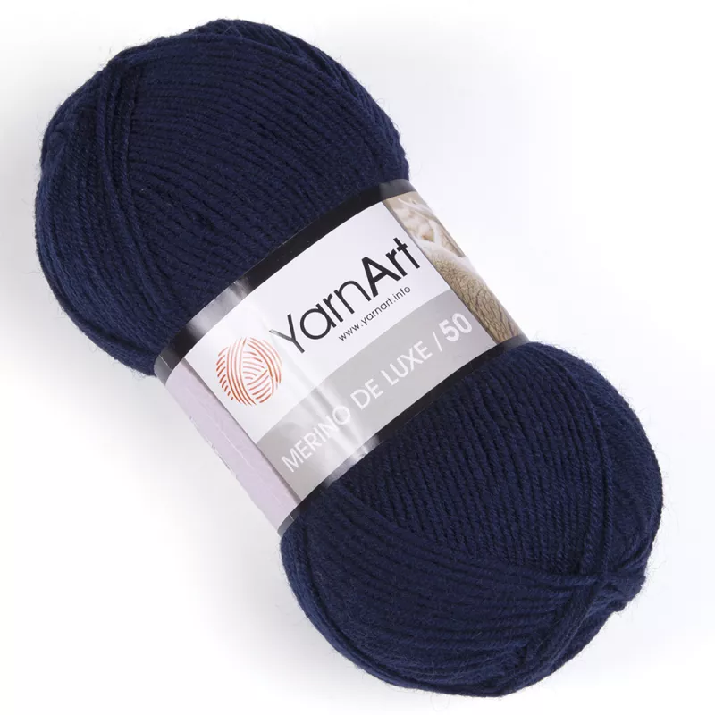 Příze Merino De Luxe 50 - tmavě modrá YarnArt