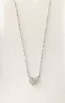 Stříbrný náhrdelník mini srdce Swarovski JSB BIJOUX