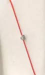 Stříbrný šňůrkový náramek mini srdce Swarovski JSB BIJOUX