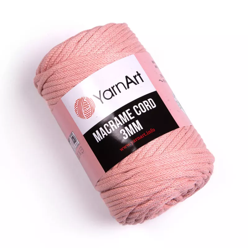 Macrame Cord 3mm - lososová YarnArt