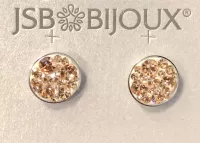 Náušnice kolečko 11mm - broskvové Preciosa