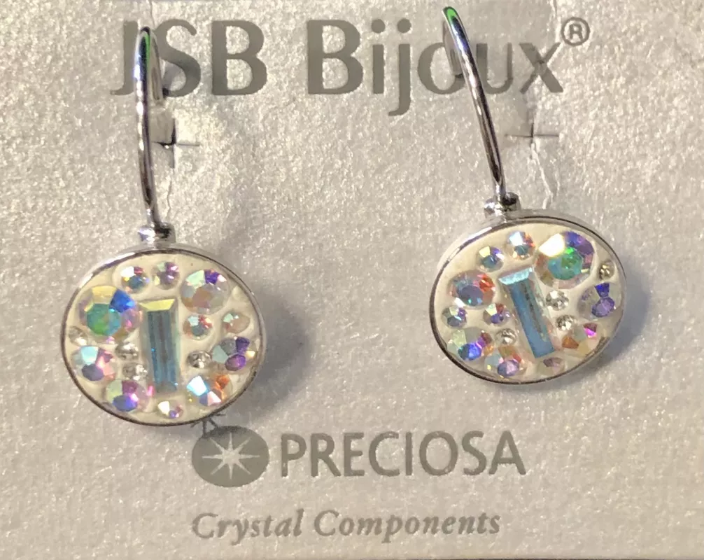 Náušnice ve hmotě - duhové Preciosa JSB BIJOUX