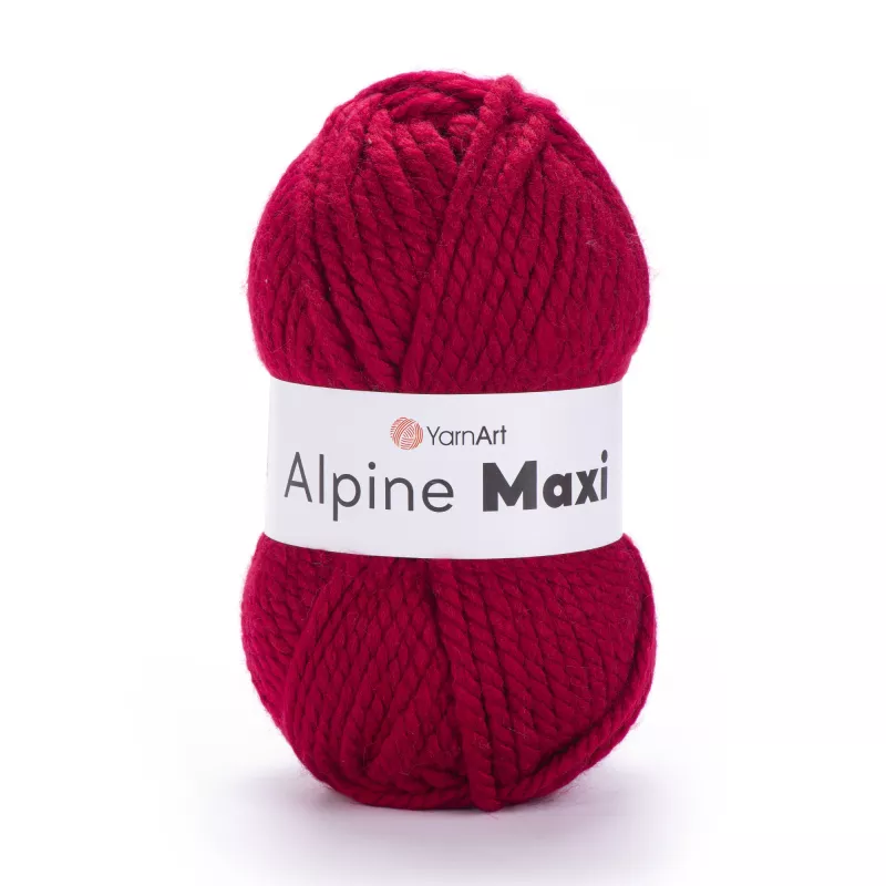 Příze Alpine Maxi - červená YarnArt