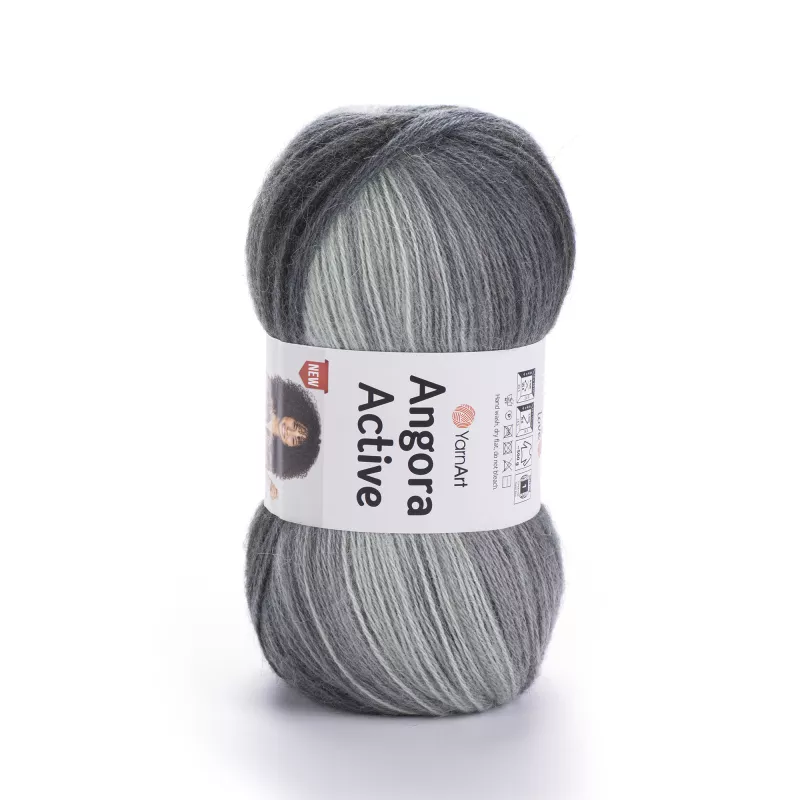 Příze Angora Active - černá YarnArt