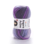 Příze Angora Active - fialová