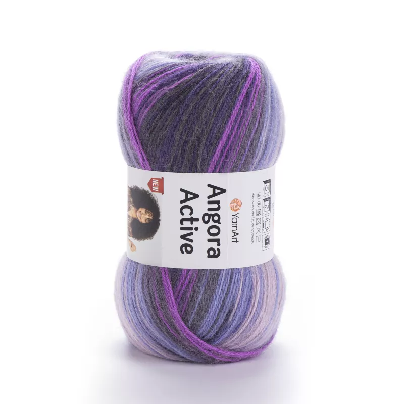Příze Angora Active - fialová YarnArt