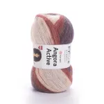 Příze Angora Active - hnědá 2