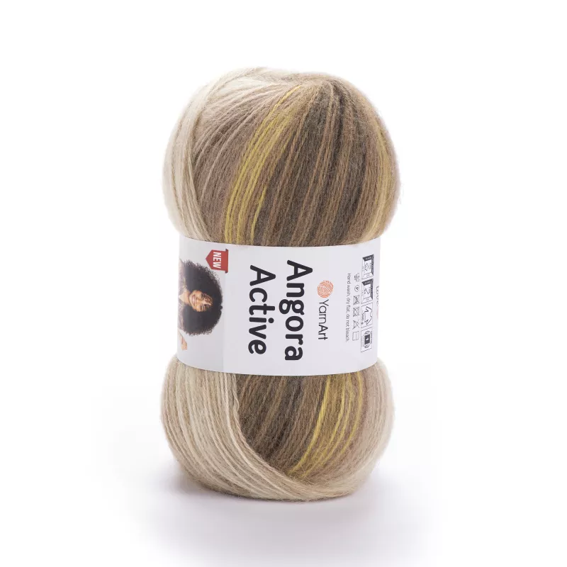 Příze Angora Active - hnědá YarnArt