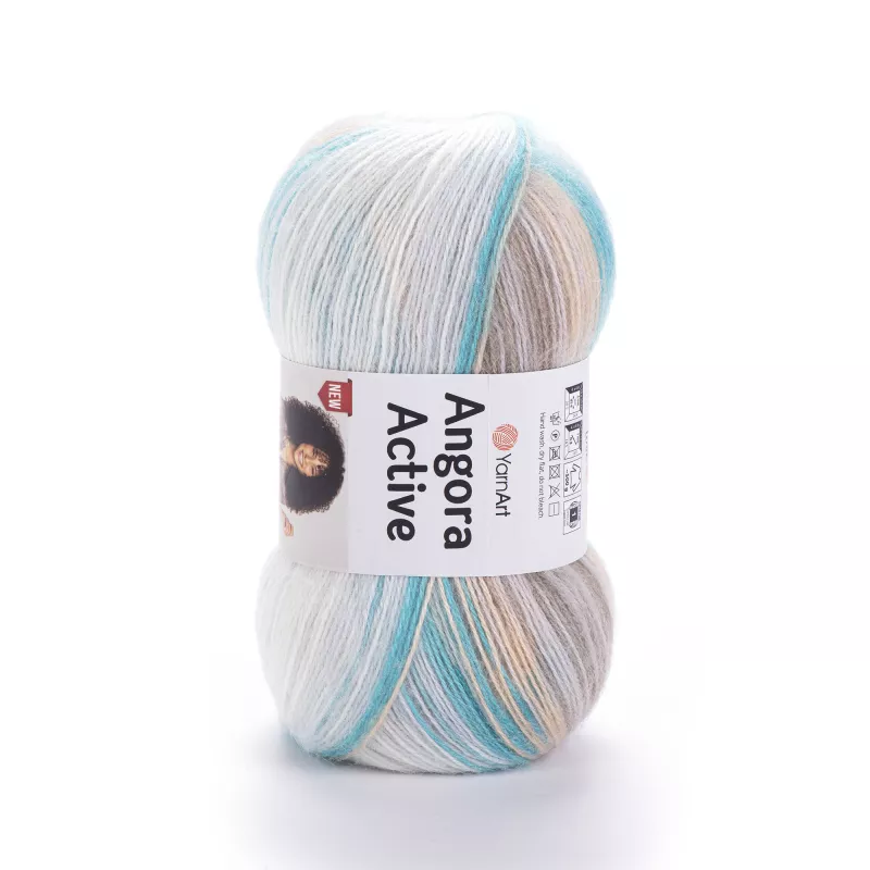 Příze Angora Active - modrobéžová YarnArt