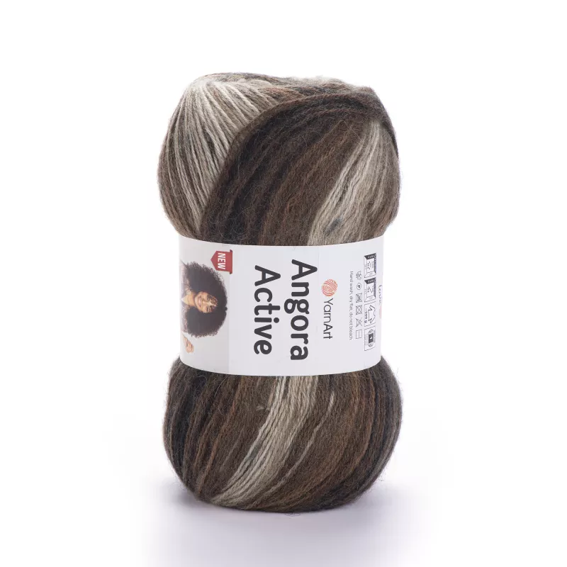 Příze Angora Active - tmavě hnědá YarnArt