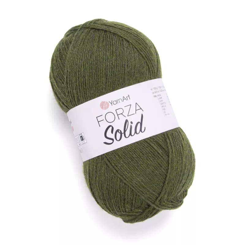 Příze Forza Solid - khaki zelená YarnArt
