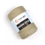 Příze Macrame Cotton - béžovozelená