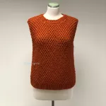Dámská pletená vesta - rezavá ( M/L )