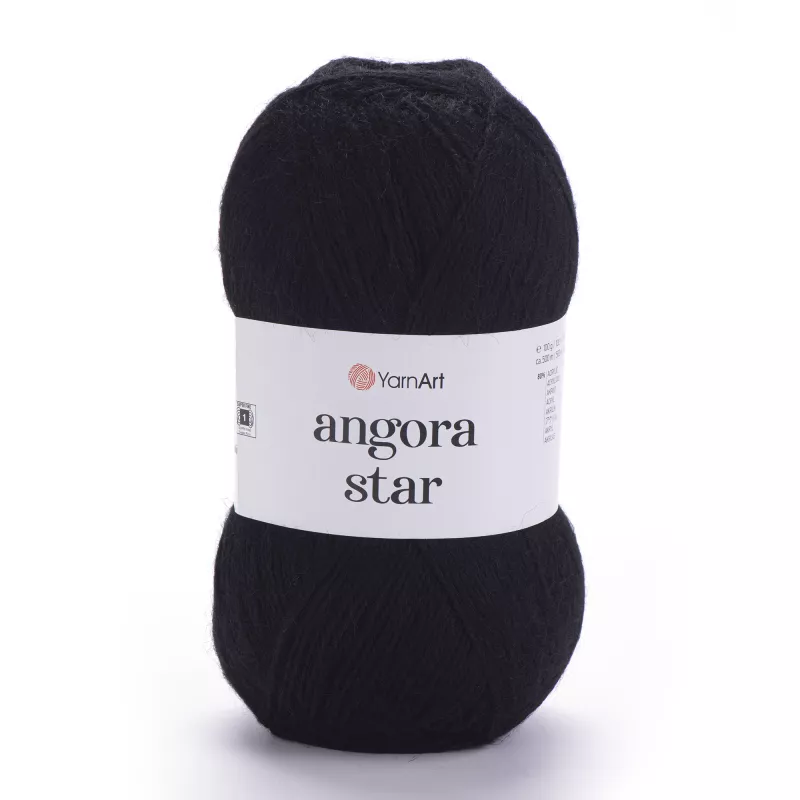Příze Angora Star - černá YarnArt