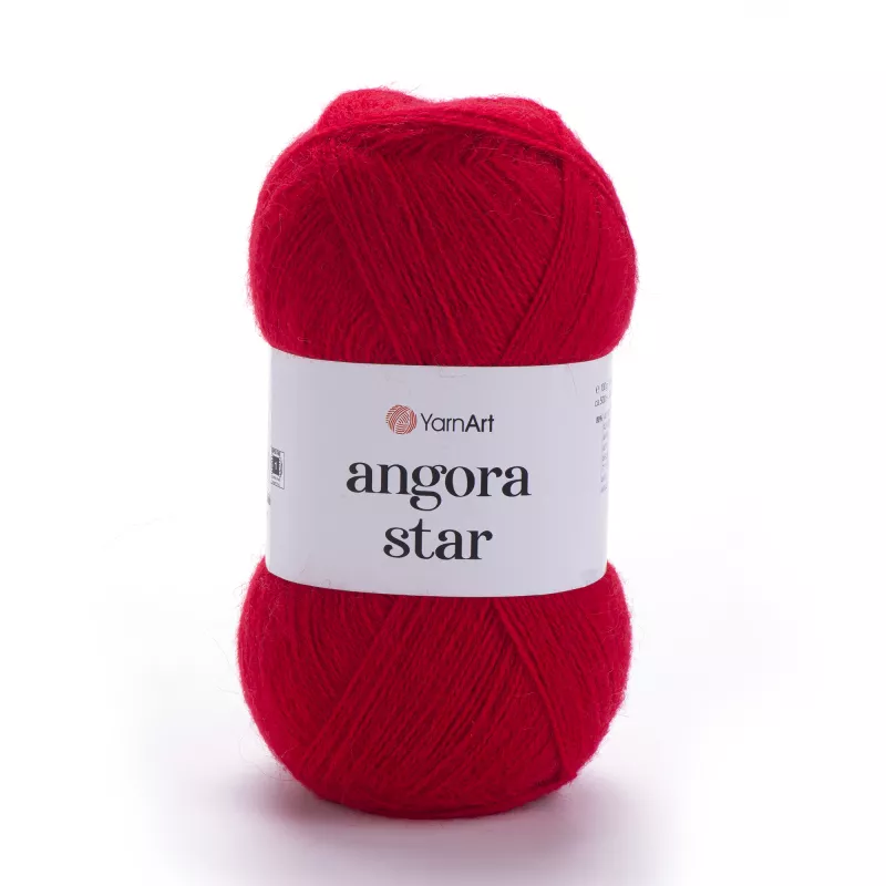Příze Angora Star - razivě červená YarnArt