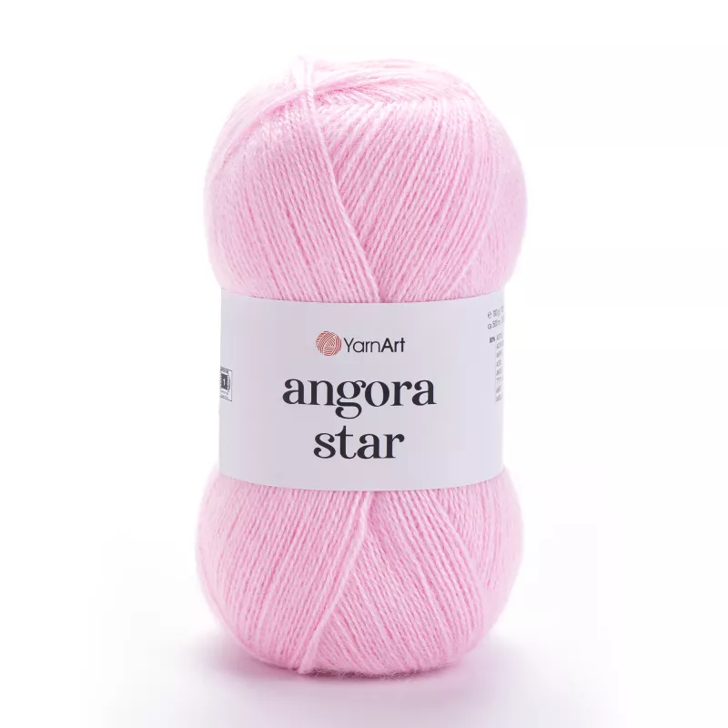 Příze Angora Star - světle růžová YarnArt