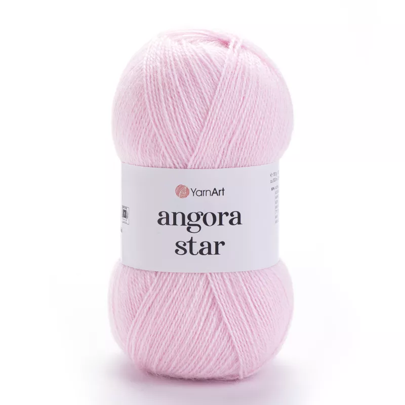 Příze Angora Star - světlounce růžovofialková YarnArt