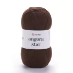 Příze Angora Star - tmavě hnědá