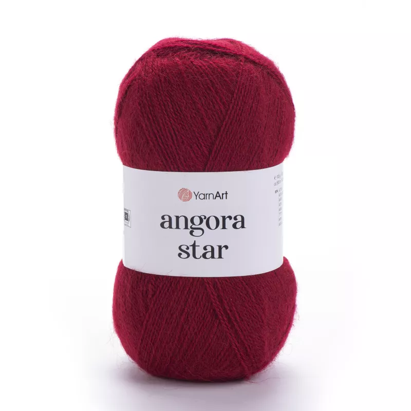 Příze Angora Star - vínová YarnArt