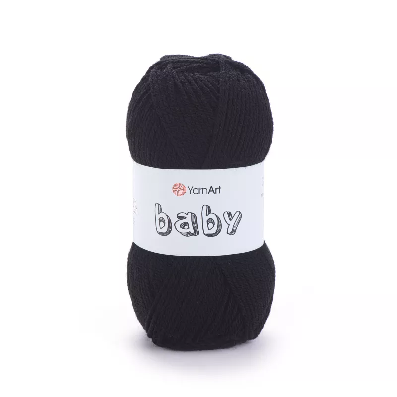 Příze Baby - černá YarnArt