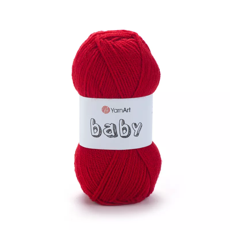 Příze Baby - červená YarnArt
