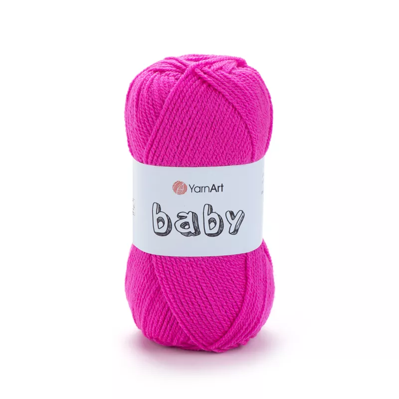 Příze Baby - neonově růžová YarnArt