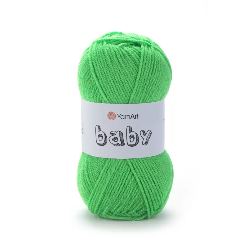 Příze Baby - neonově zelená YarnArt