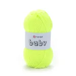 Příze Baby - neonově žlutá