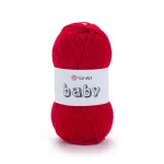 Příze Baby - razivě červená