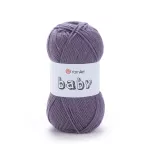 Příze Baby - šedofialová