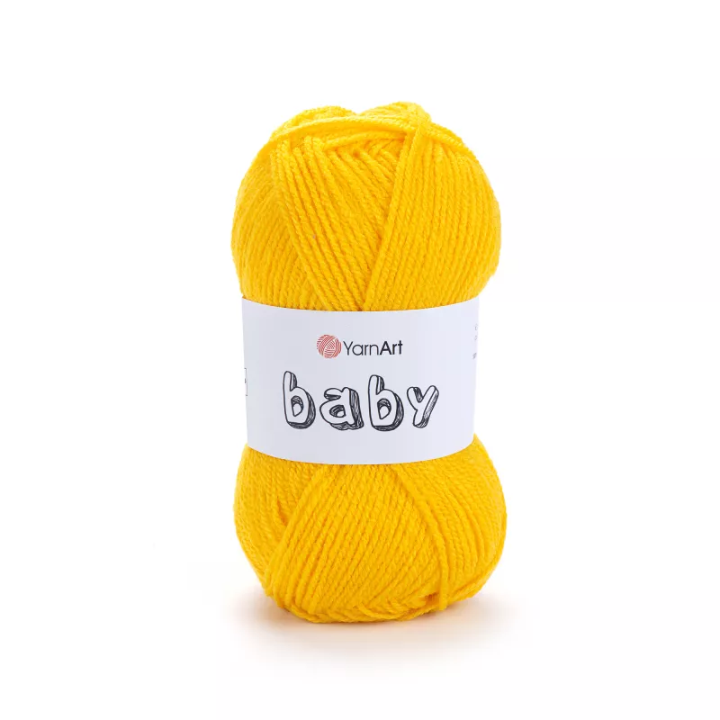 Příze Baby - středně žlutá YarnArt