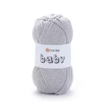 Příze Baby - světlounce šedá