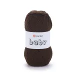 Příze Baby - tmavě hnědá