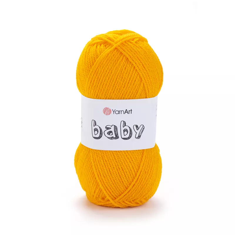 Příze Baby - tmavě žlutá YarnArt