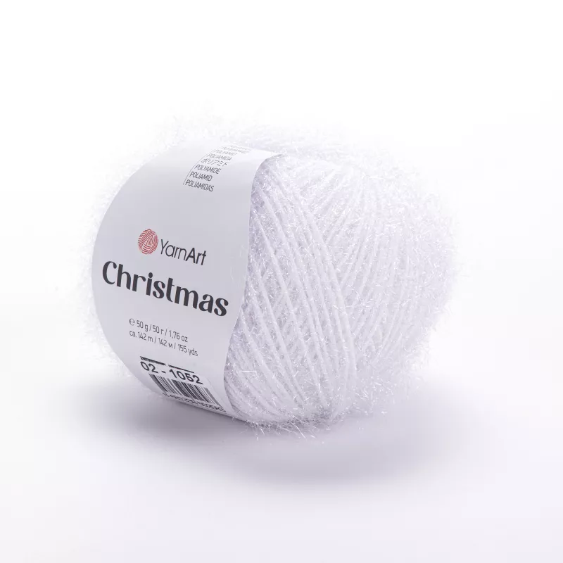 Příze Christmas - bílá YarnArt
