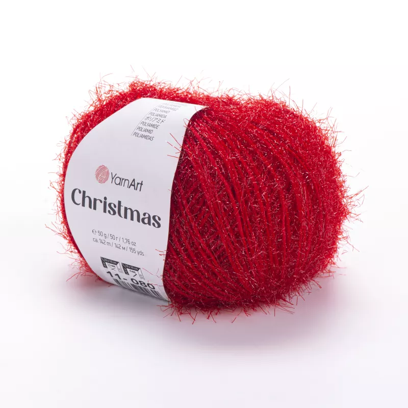 Příze Christmas - světle červená YarnArt