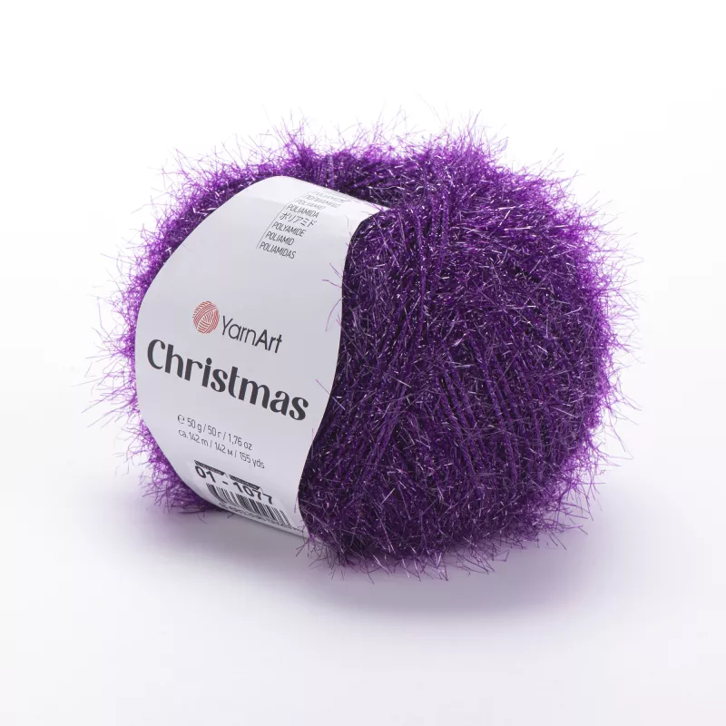 Příze Christmas - tmavě fialová YarnArt
