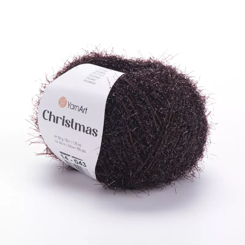 Příze Christmas - tmavě hnědá YarnArt