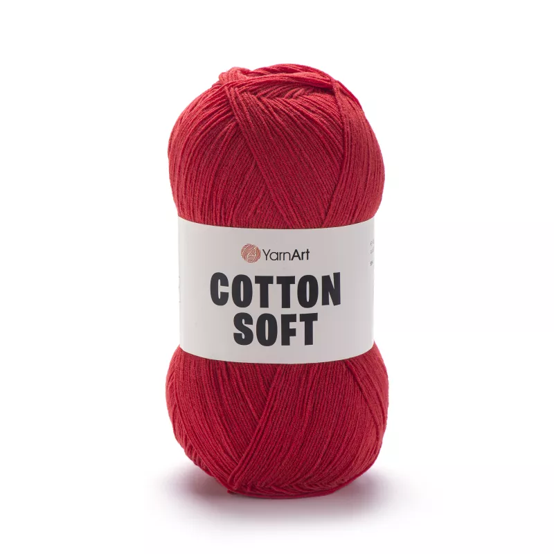 Příze Cotton Soft - červená YarnArt