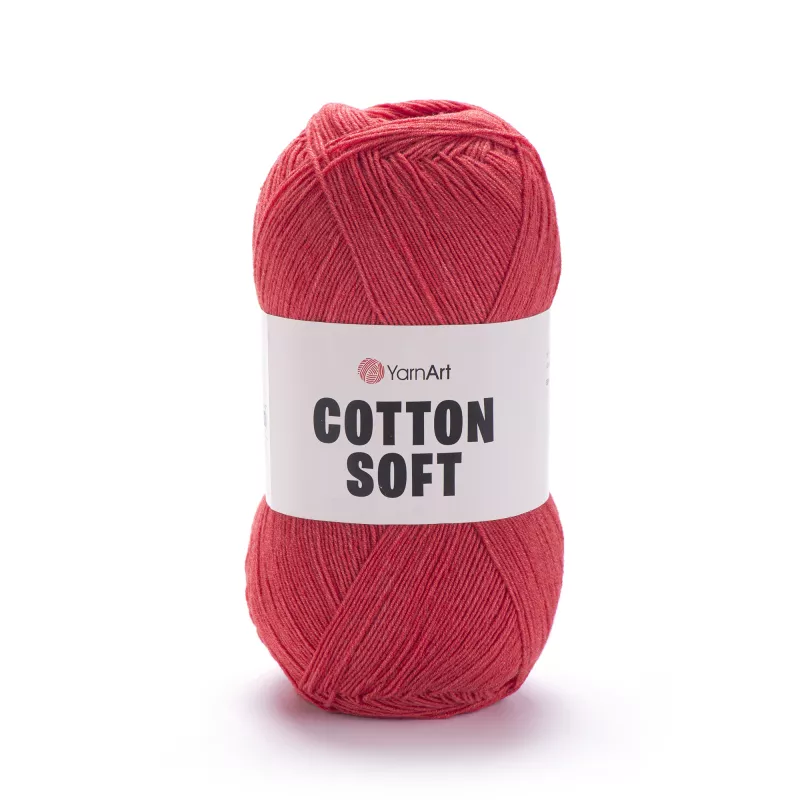 Příze Cotton Soft - světle červená YarnArt