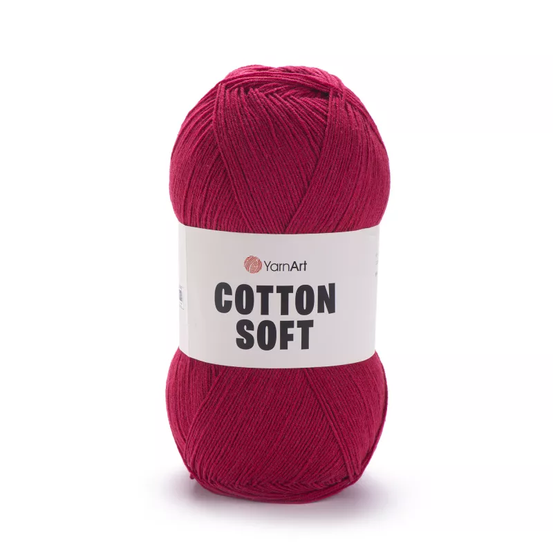 Příze Cotton Soft - tmavě červená YarnArt