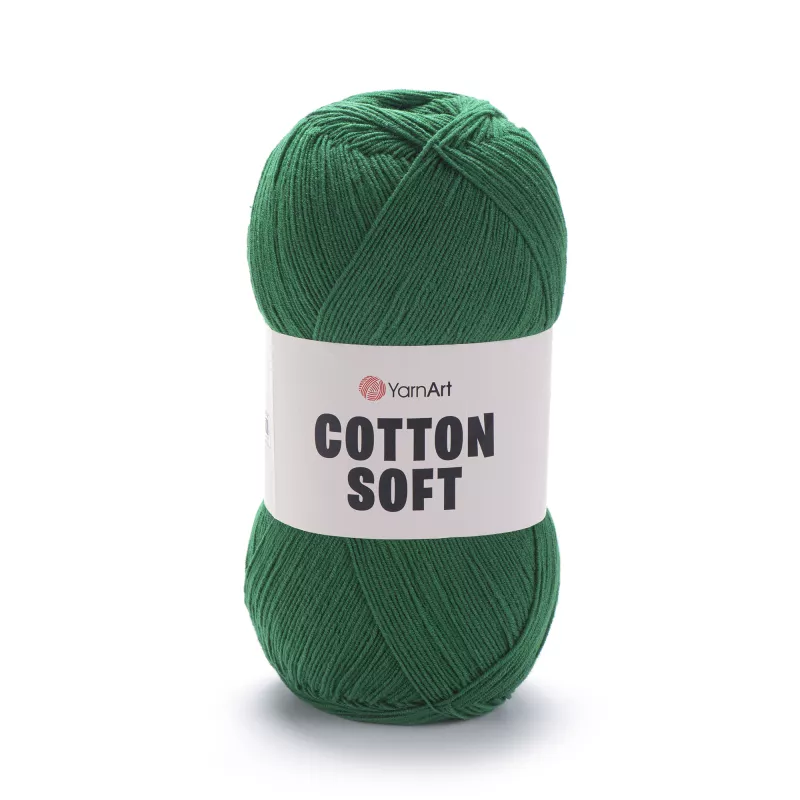 Příze Cotton Soft - tmavě zelená YarnArt