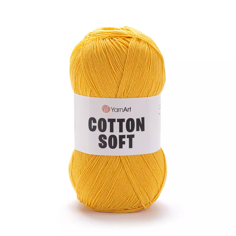 Příze Cotton Soft - tmavě žlutá YarnArt