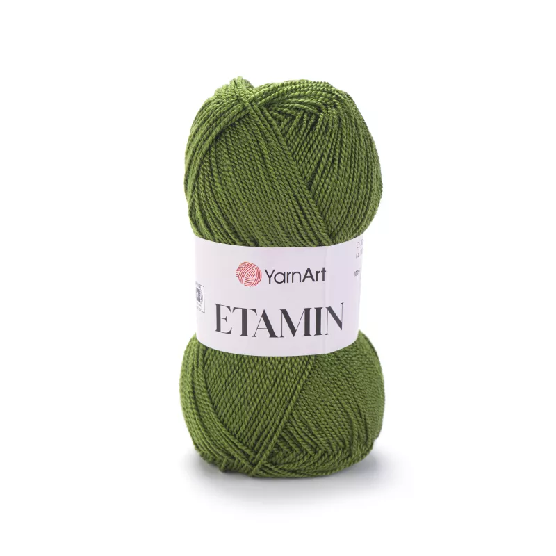 Příze Etamin - khaki zelená YarnArt