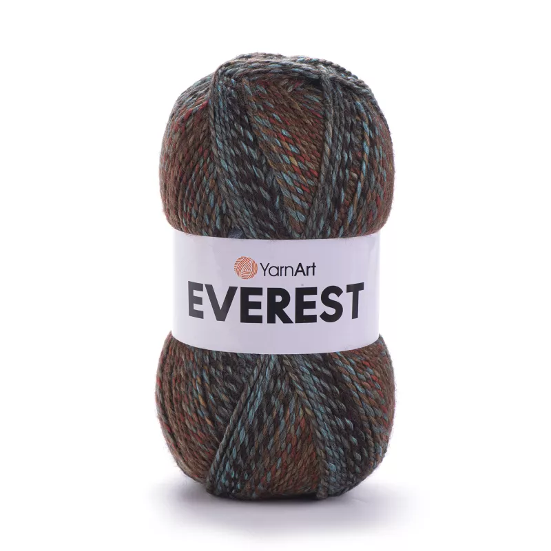 Příze Everest - barevná hnědá YarnArt